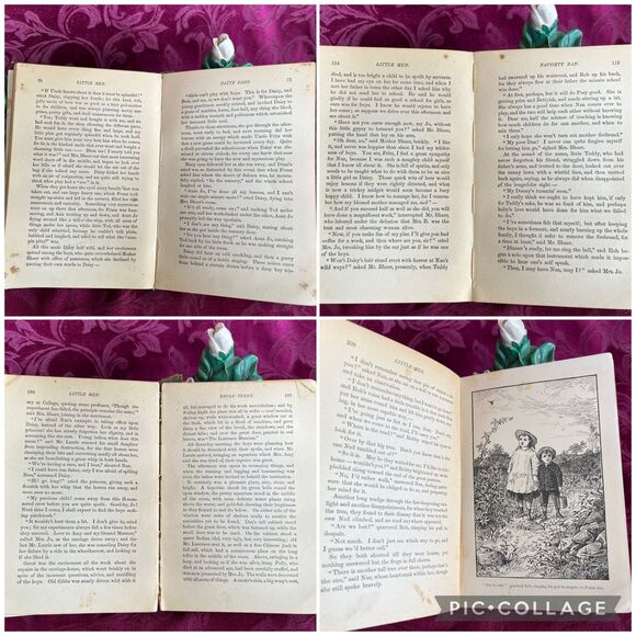 1903 Antique Books: Little Women Series (3 Volume Set) by Louisa May Alcott - Picture 7 of 10